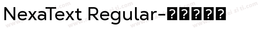 NexaText Regular字体转换